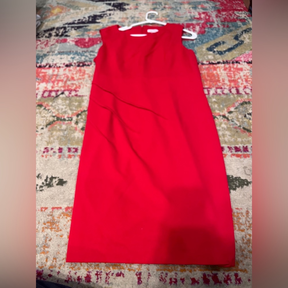 calvin Kline size 14 bright red dress